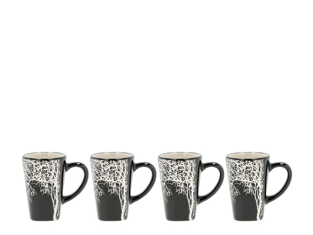 Espresso cup Hela 0.1 liter 4 pcs Black Stoneware