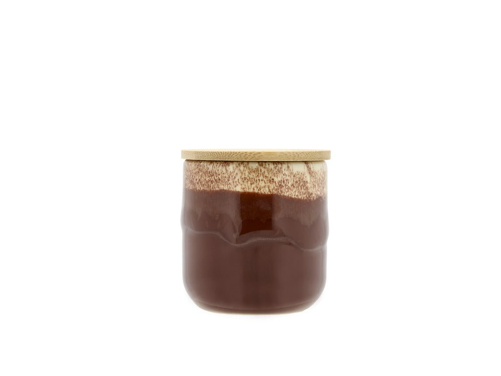 Fragrance candle Iris Woody Eucalyptus 7 x 7.3 cm Brown