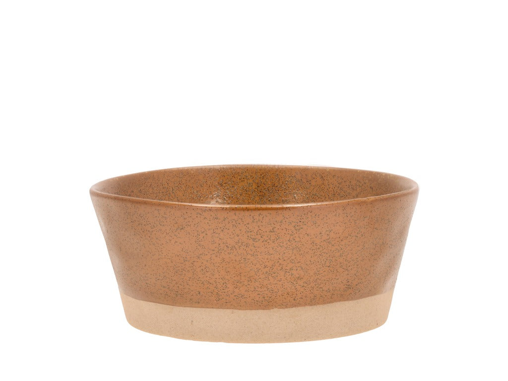 Serving bowl Evig 19 x 8.5 cm Amber Porcelain