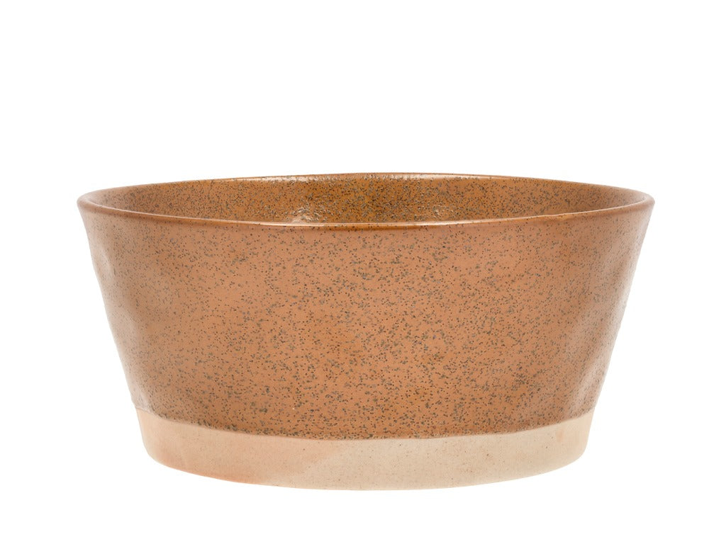 Serving bowl Evig 22.8 x 10 cm Amber Porcelain