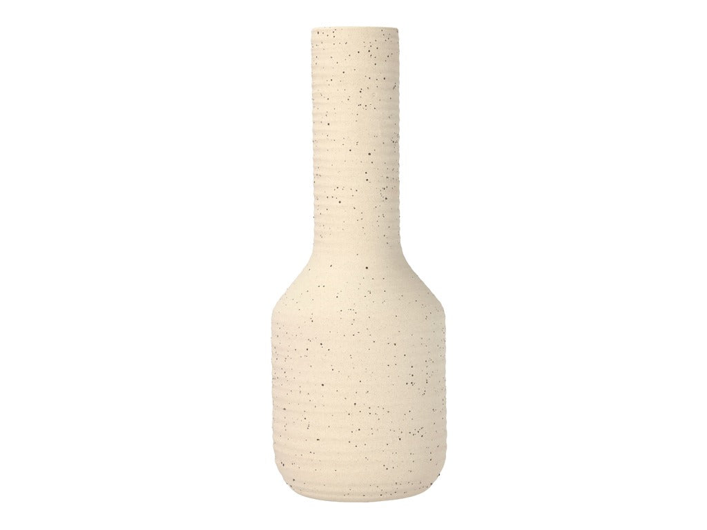 Vase Elv 13 x 35 cm Offwhite Stoneware