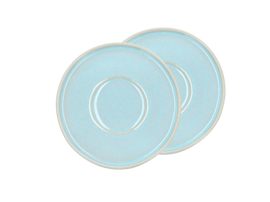 Saucer Allure D13.2 cm 2 pcs Light blue Stoneware