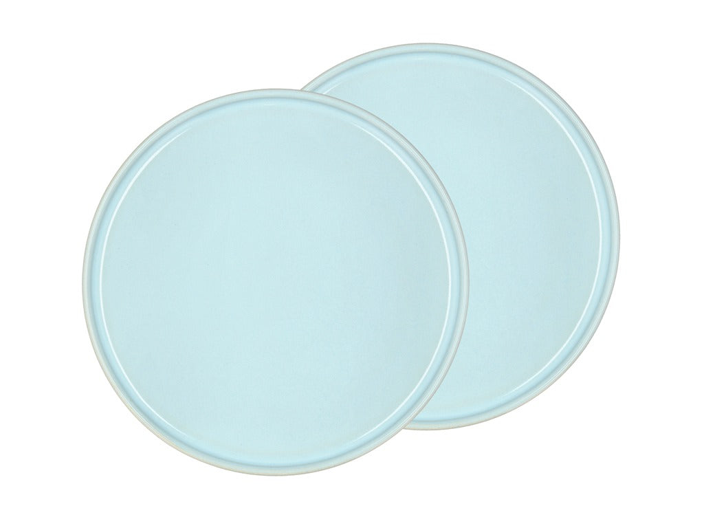 Dessert plate Allure 17 cm 2 pcs Light blue Stoneware