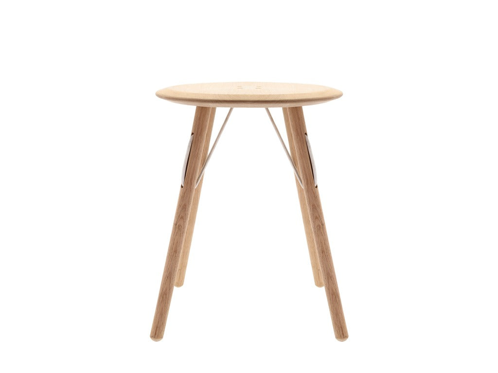 Side table Barv 45 x 55 cm White washed Solid oak