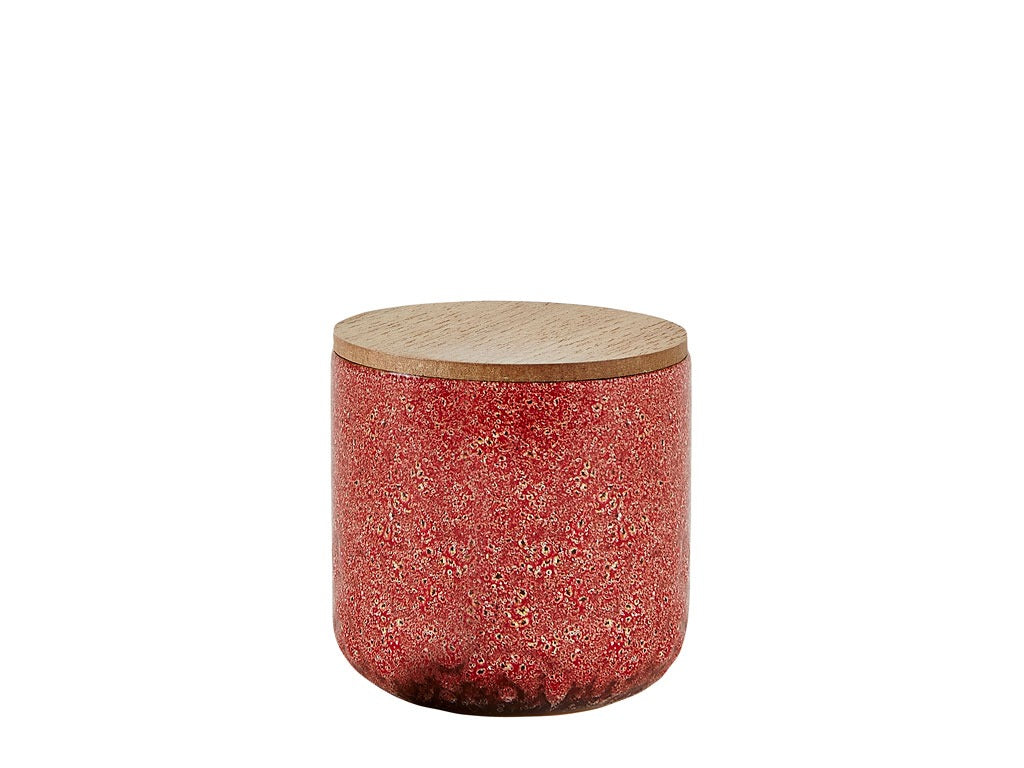 Fragrance candle D9 x 9 cm Dark rose Ceramics