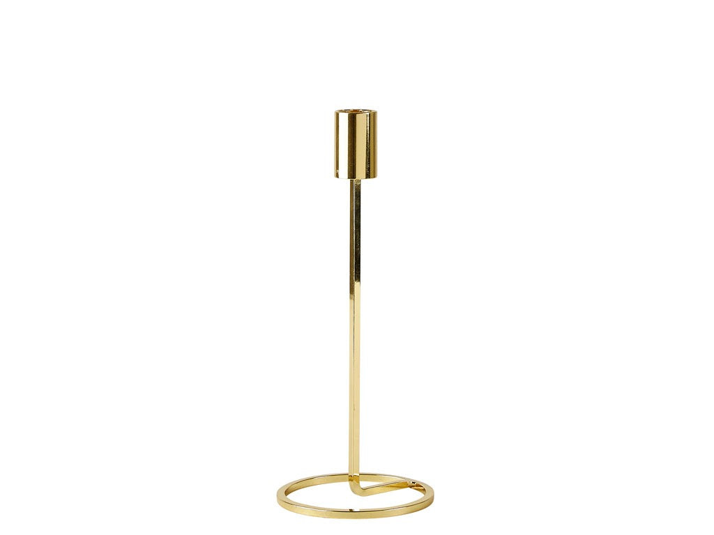 Candleholder Amat D9.5 x 23.5 cm Gold Iron
