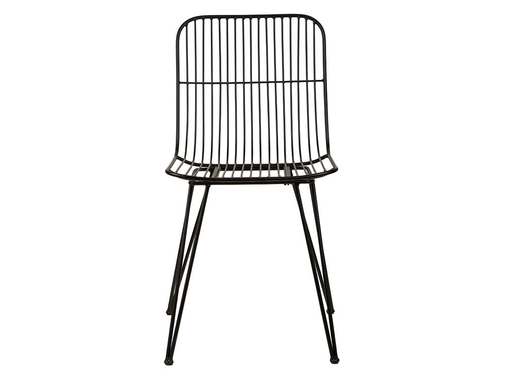 Chair without armrests Svale Iron Black H83