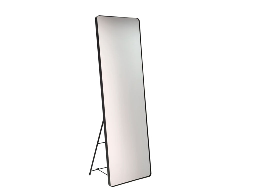 Mirror Verdal 45x140 cm Black Iron/Mirror