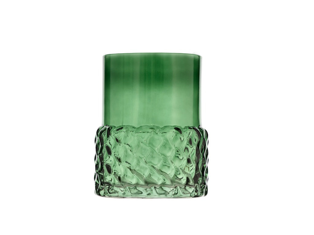 Tealight holder Glow 7.7 x 10 cm Green