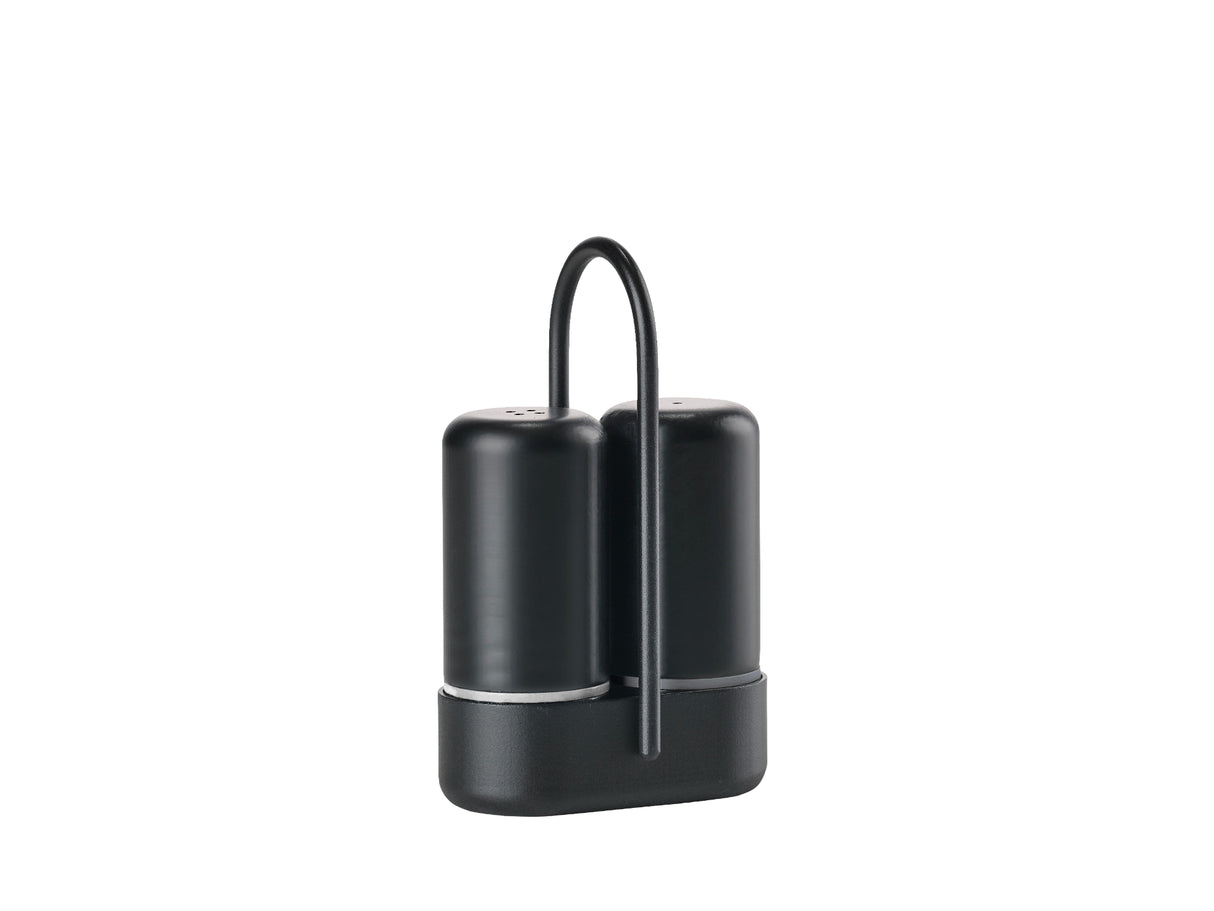 Salt/pepper set Singles 6.5x3x9cm Black