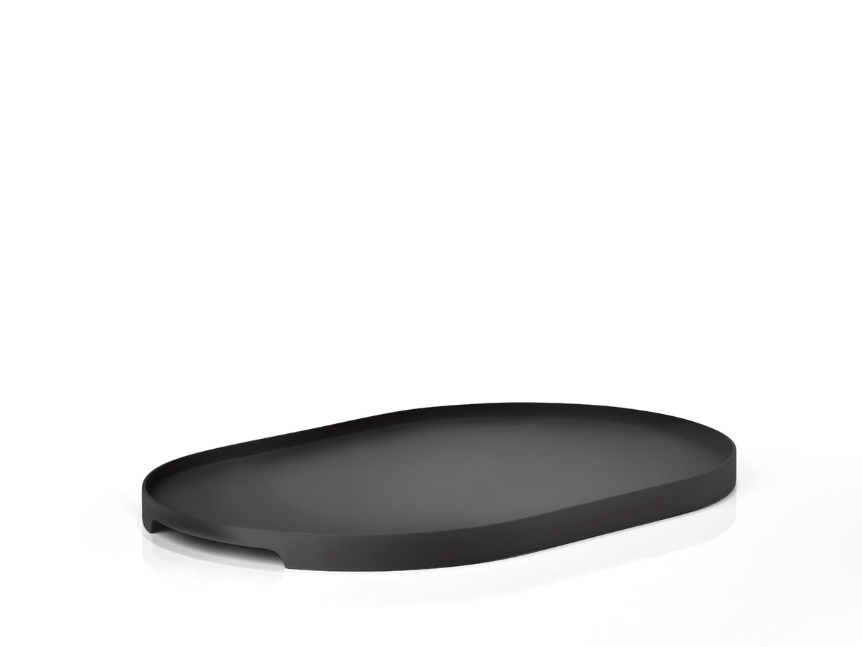 Tray oval Singles 23 cm Black