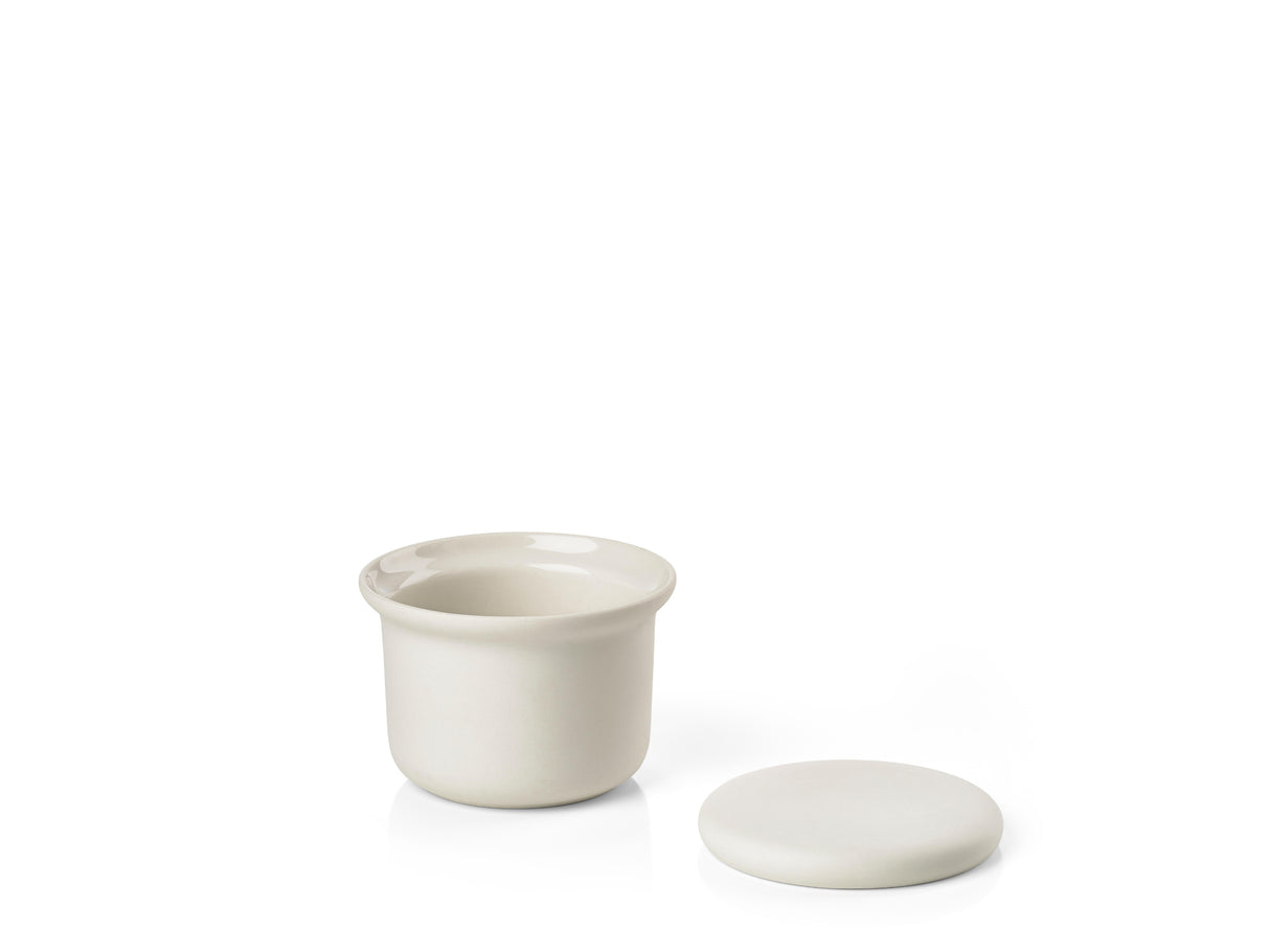 Jar with lid Inu Offwhite