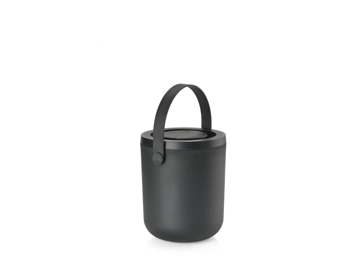 Waste Bin Circular 3 liter Black