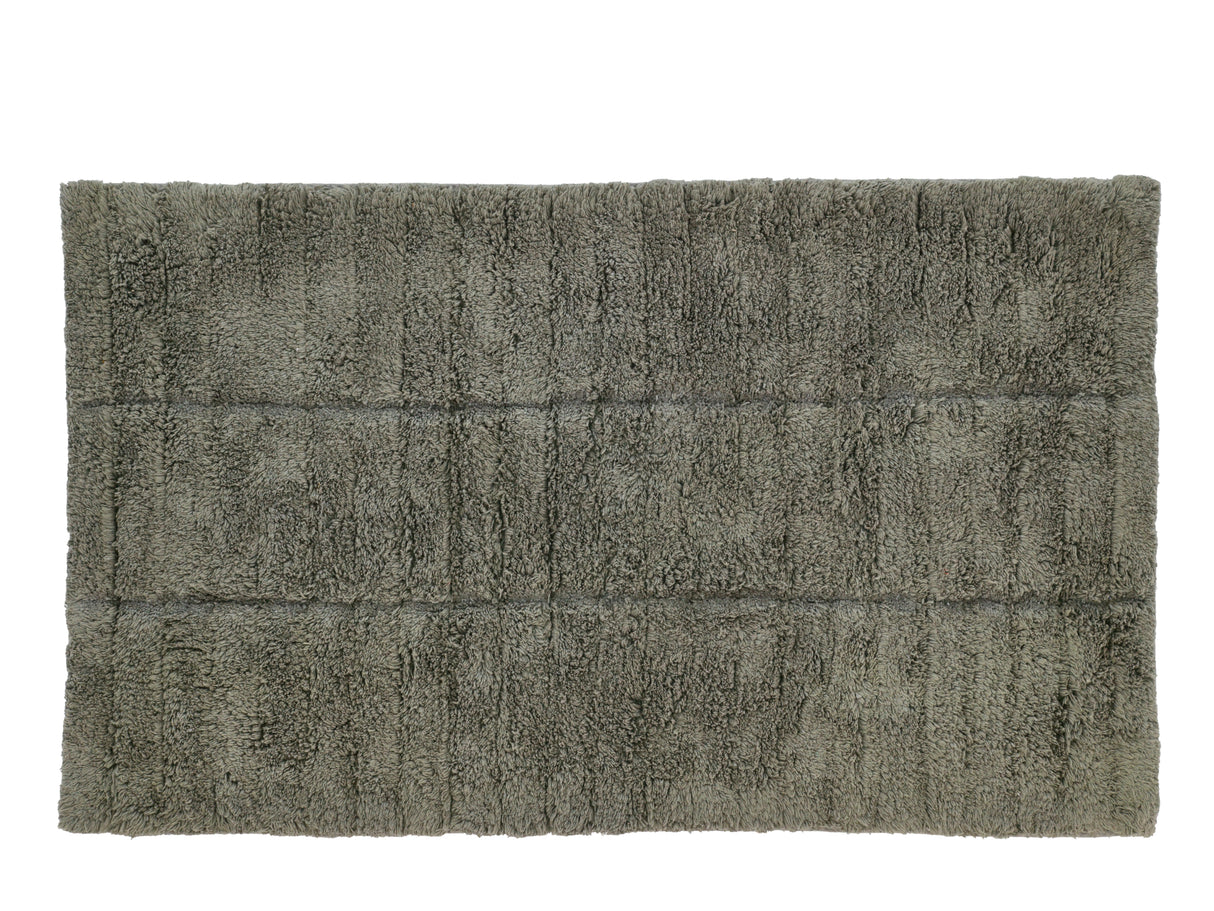 Bath mat Tiles Olive green