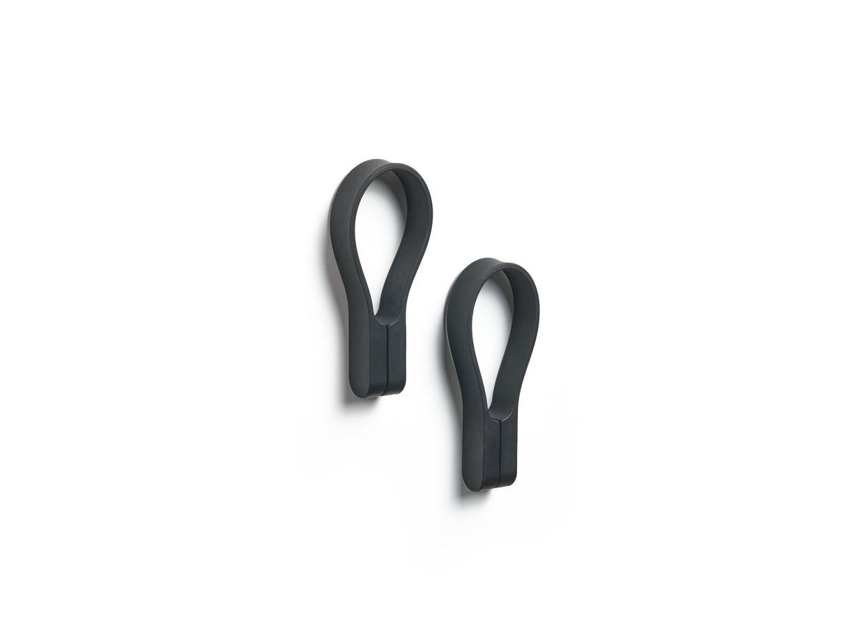 Towel strap Loop magnet 2 pcs Black