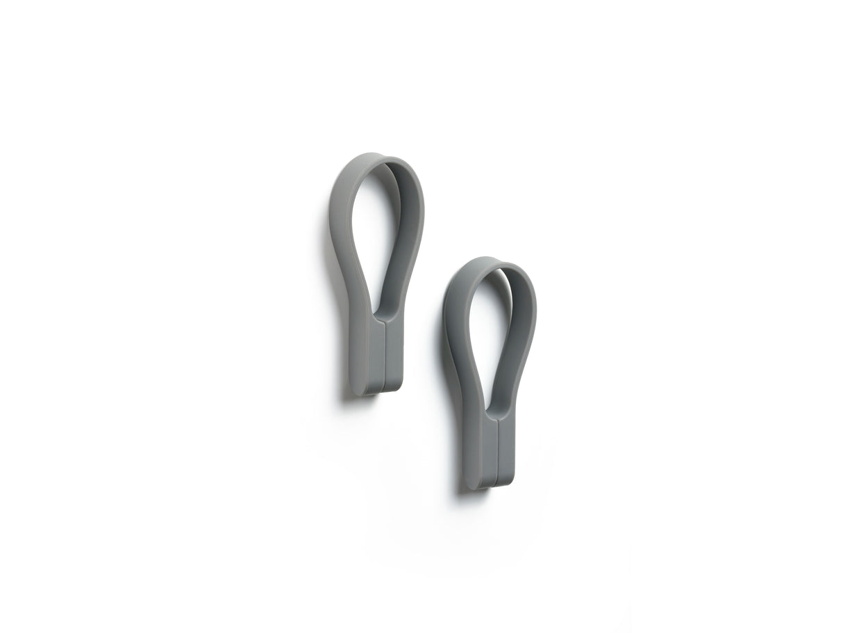 Towel strap Loop magnet 2 pcs Grey