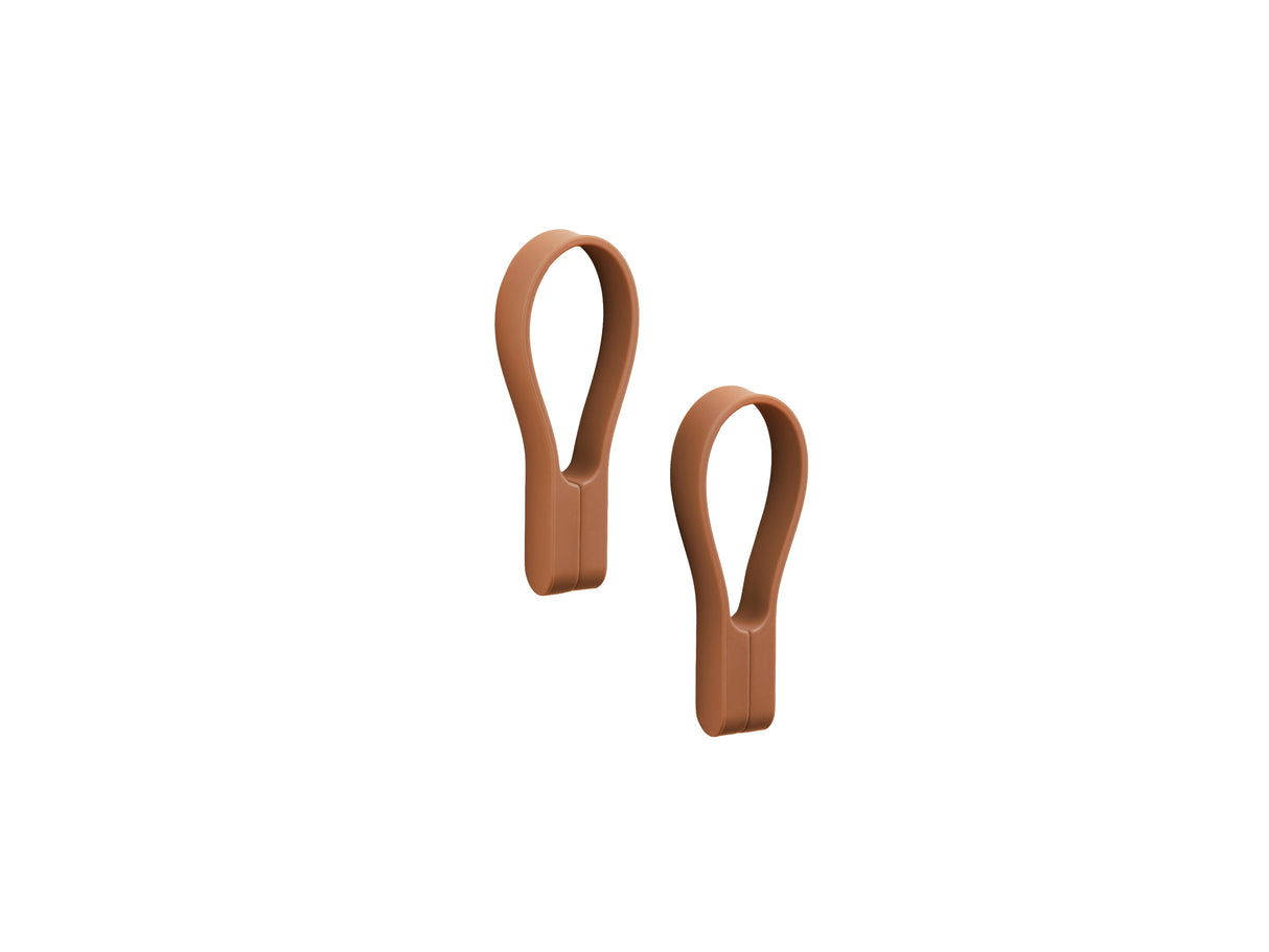 Towel strap Loop magnet 2 pcs Terracotta
