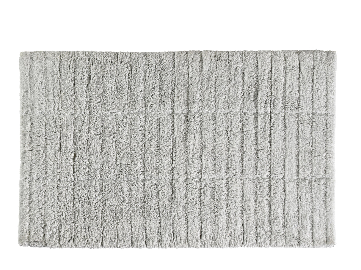 Bath mat Tiles Soft Grey