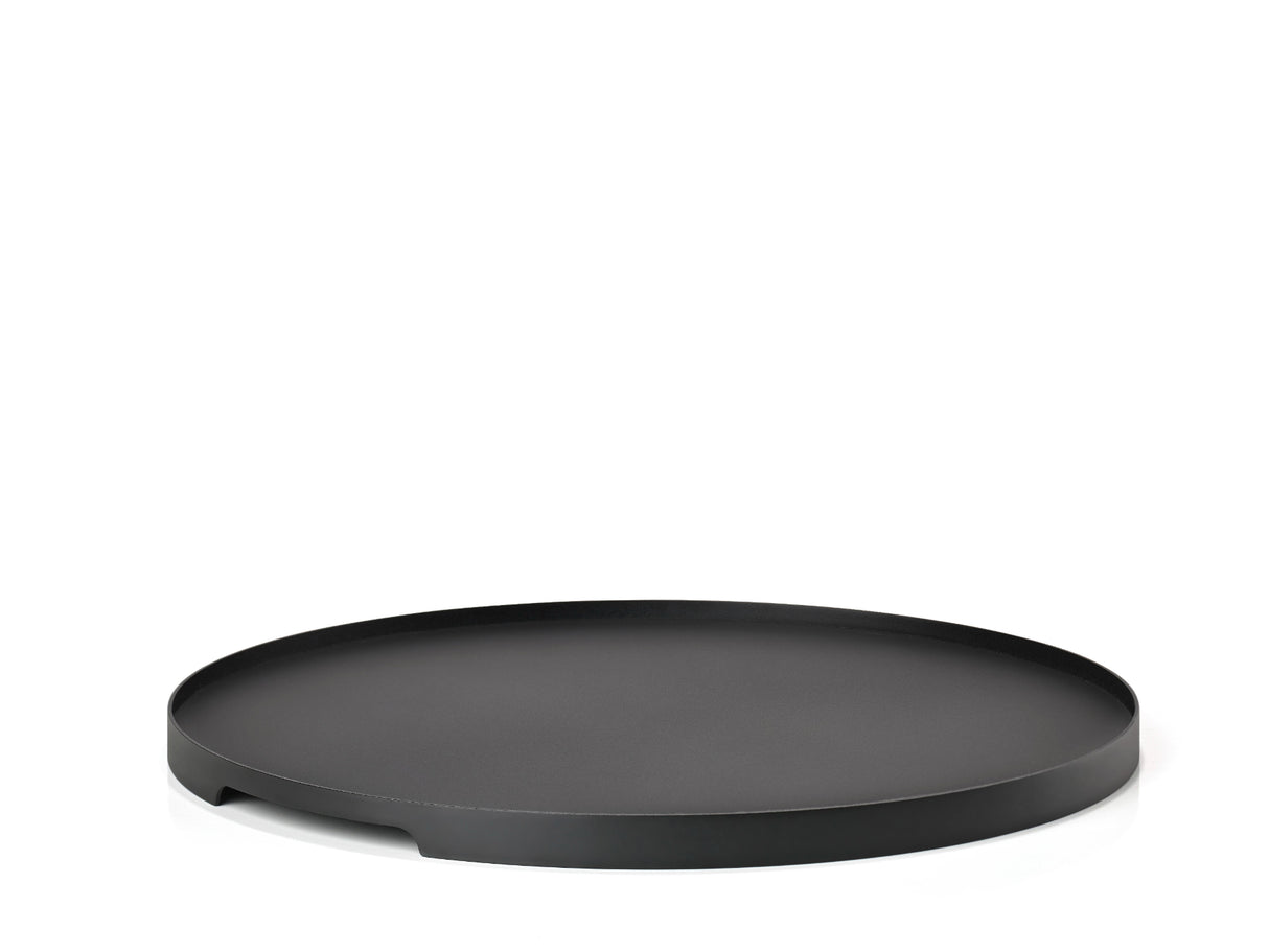 Tray round Singles 35 cm Black