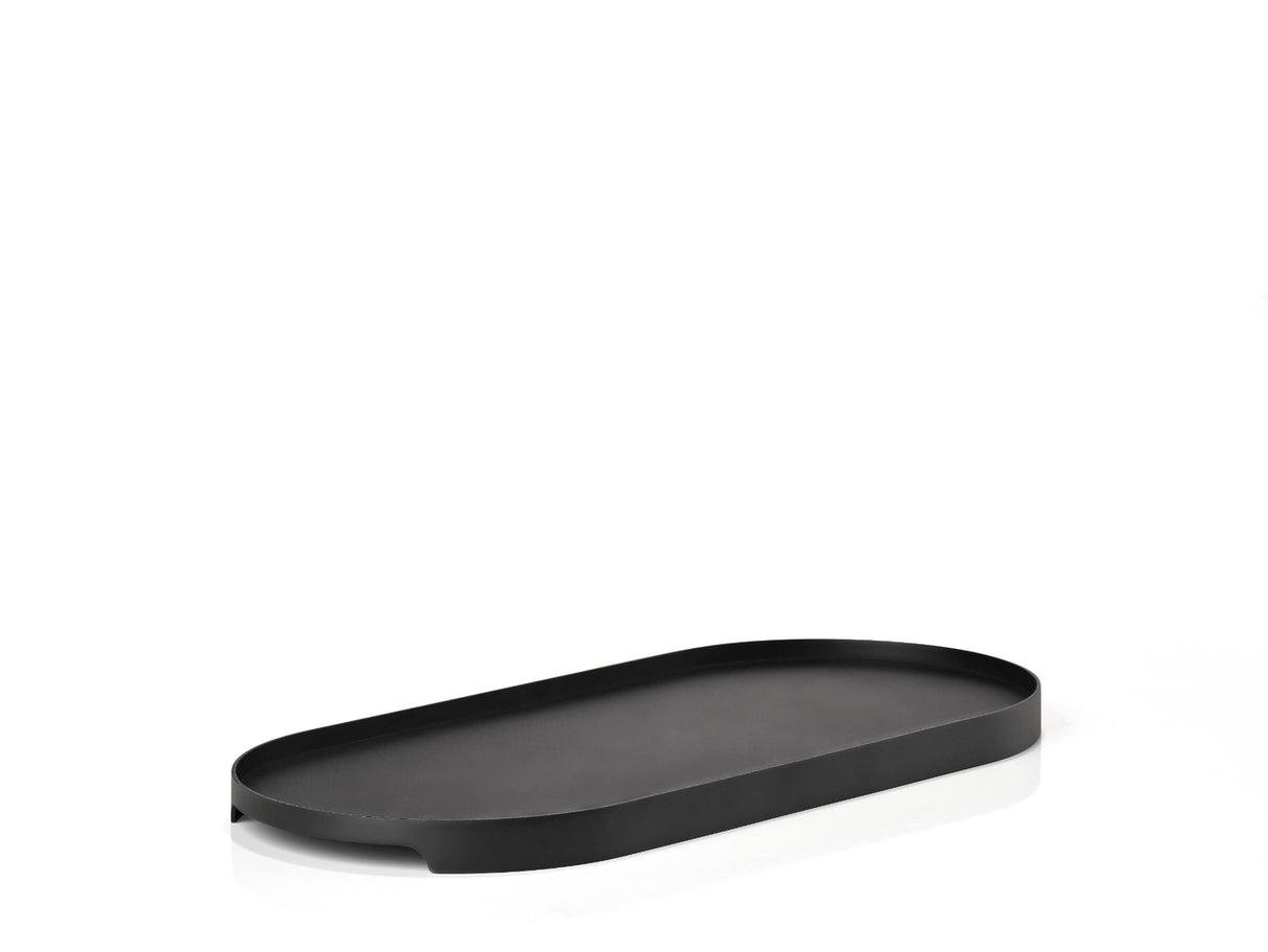 Tray oval Singles 16 cm Black