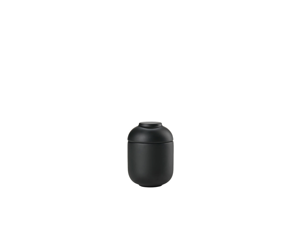 Jar with lid Sensu 6,5 x 9 cm Black