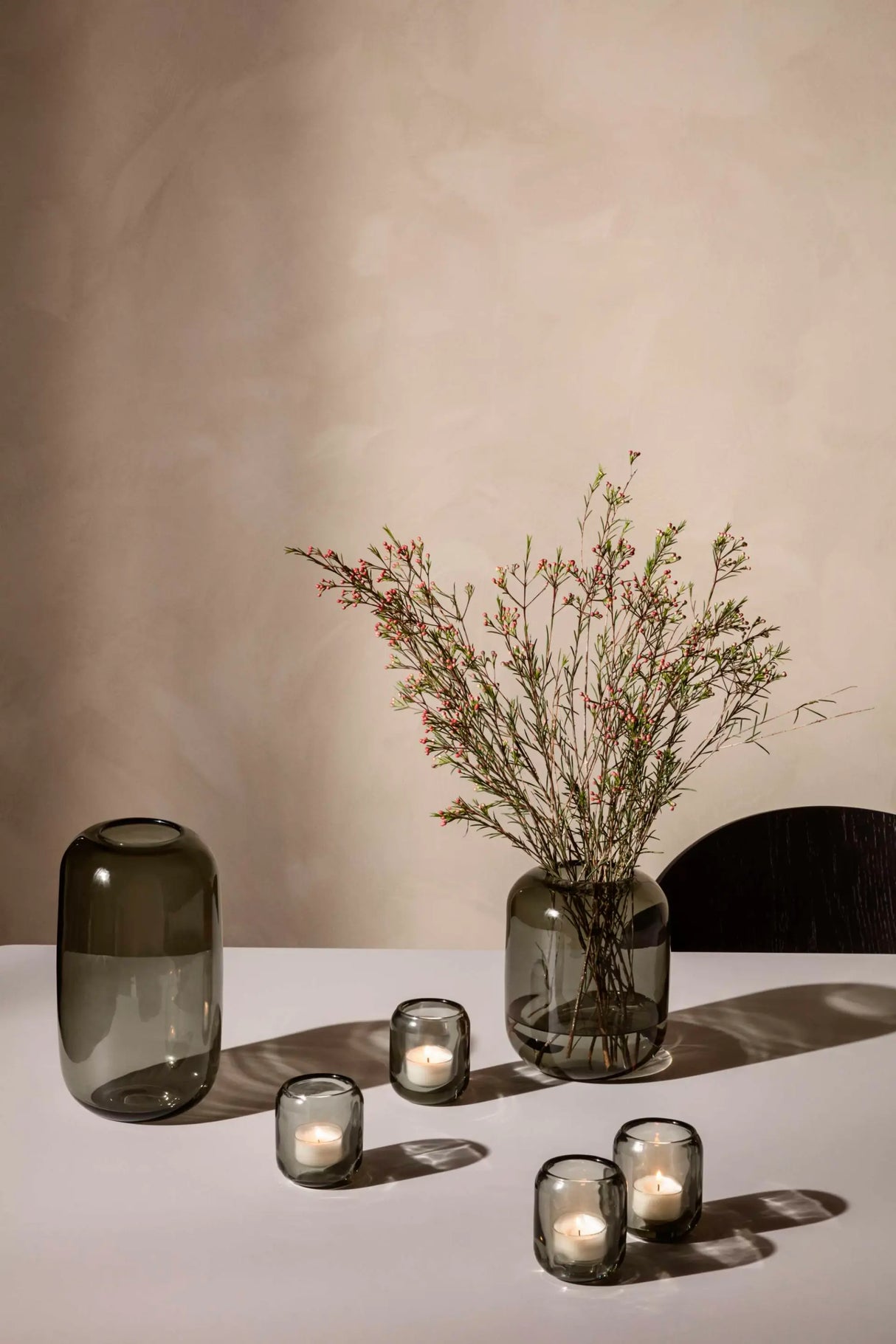 Acorn vase 22 cm Stone