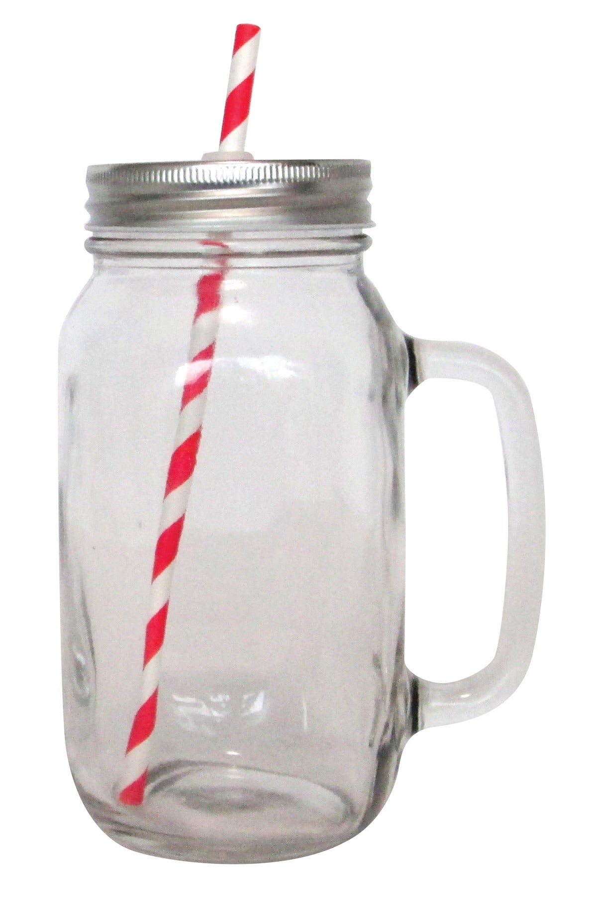 Mason 2 (mason) glass jars with 10 straws and 6 washi tapes