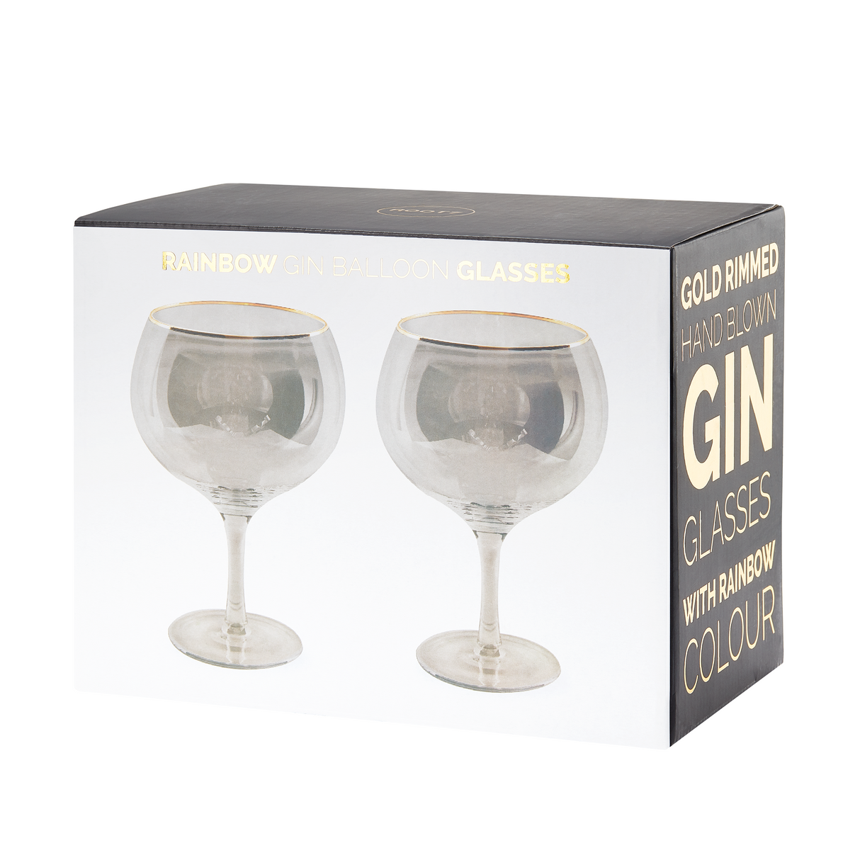 Gin Balloon 2-pack Black&Gold
