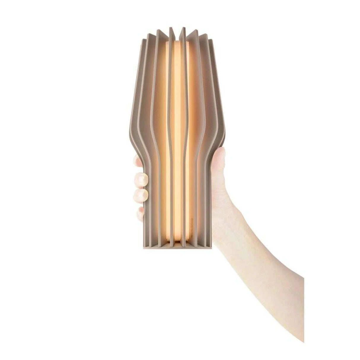 Radiant LED battery lamp 25 cm Pearl beige