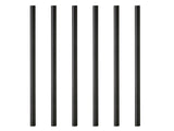Straw 14.5 cm 6 pcs Black Glass