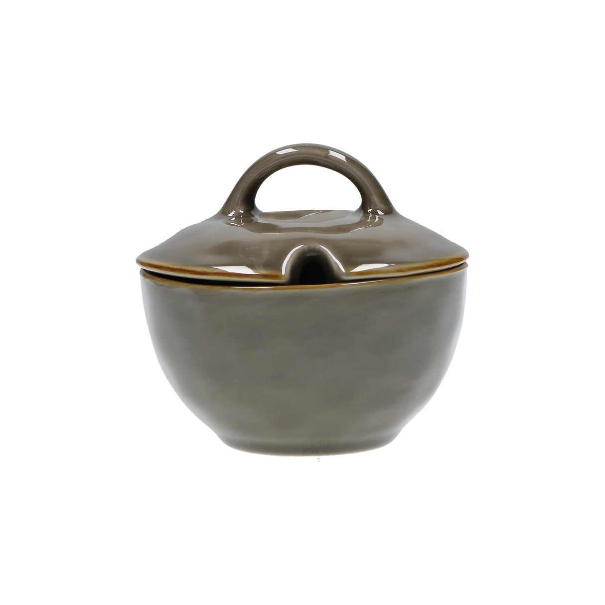 CONCERTO (Grey) GRIGIO TORTORA Sugar Bowl with lid Cap. 250 cc; Ø 11 cm