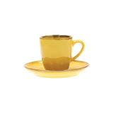 CONCERTO (Yellow) OCRA Espresso Cup with saucer Cap. 90 cc