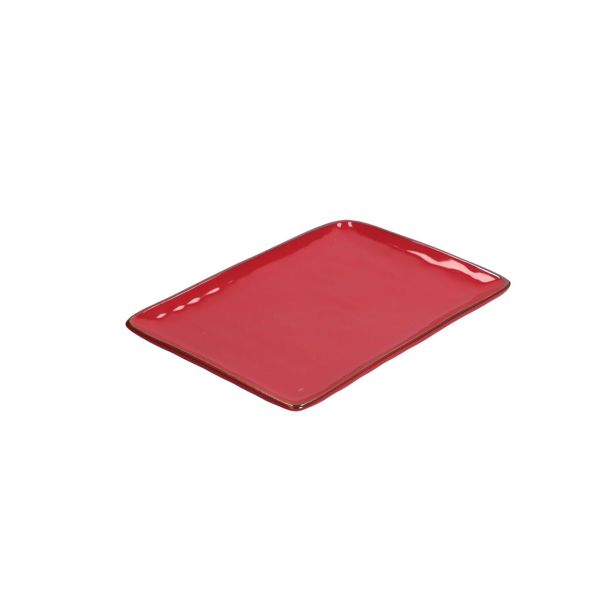 CONCERTO Coral Red Rectangular Tray 27x19cm