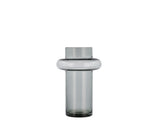 Vase Tube 25 cm Smoke Glass