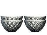 Bowl Sorrento 12 cm 4 pcs Smoke Glass