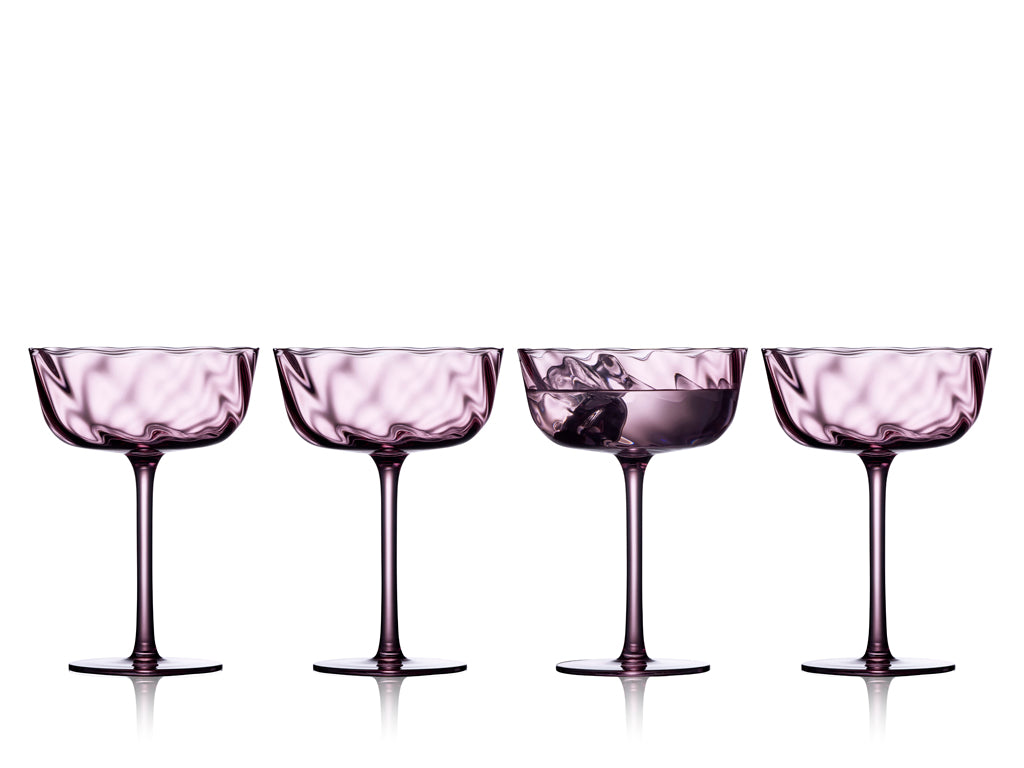 Champagne coupe Vienna 35 cl 4 pcs Purple