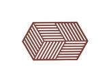 Trivet Hexagon Burgundy L24