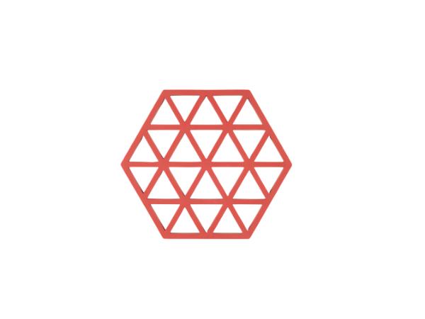 Trivet Triangles Burned Red