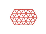 Trivet Triangles Burned Red L24