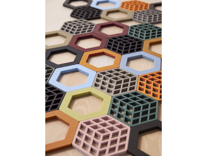 Trivet Cube Rose