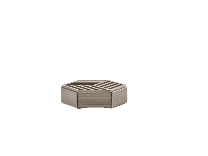 Coasters Hexagon 6 pcs Taupe