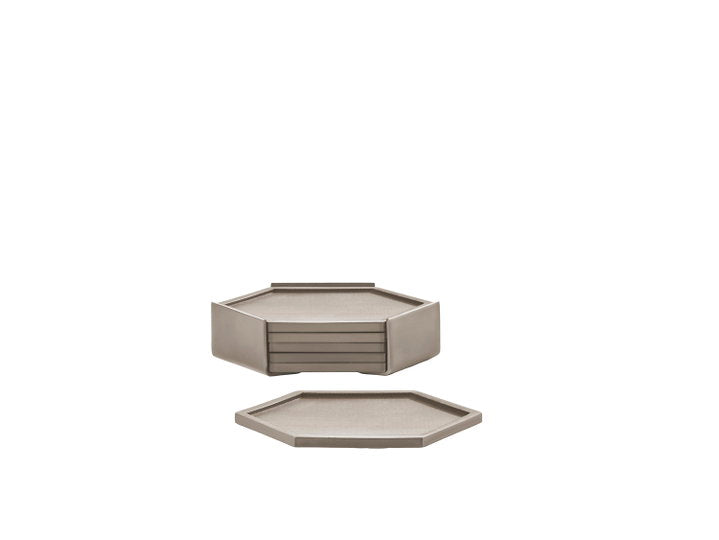 Coasters Bold 6 pcs Taupe