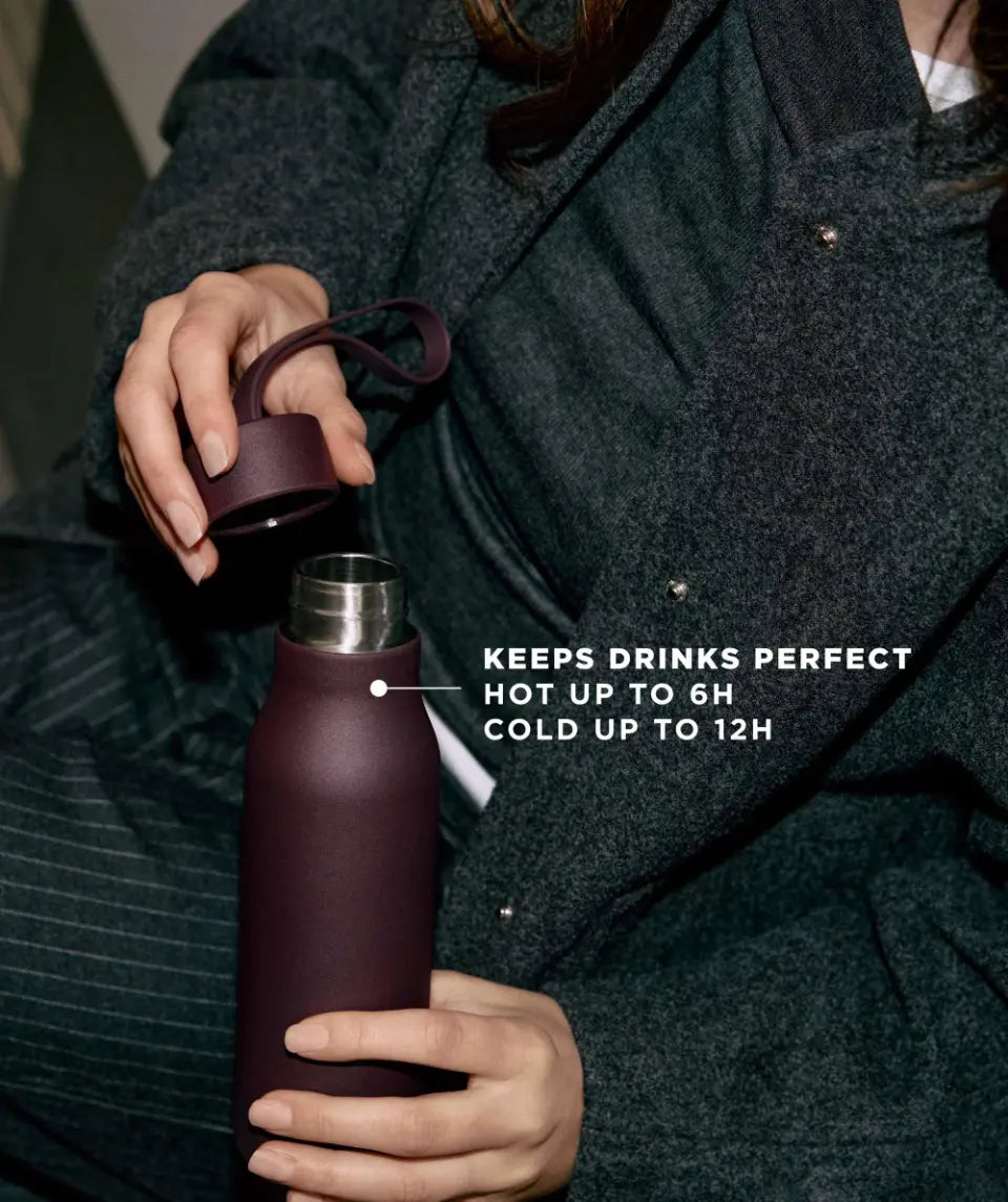 RE-Hydrate Thermo flask 0.5 L Fig purple