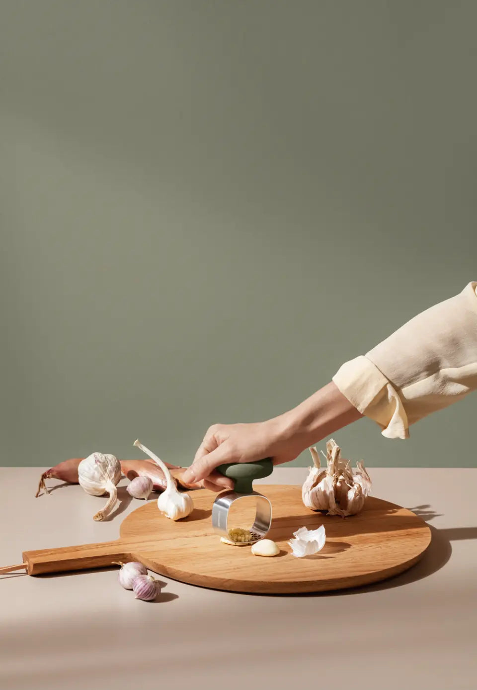 Green tools Garlic masher