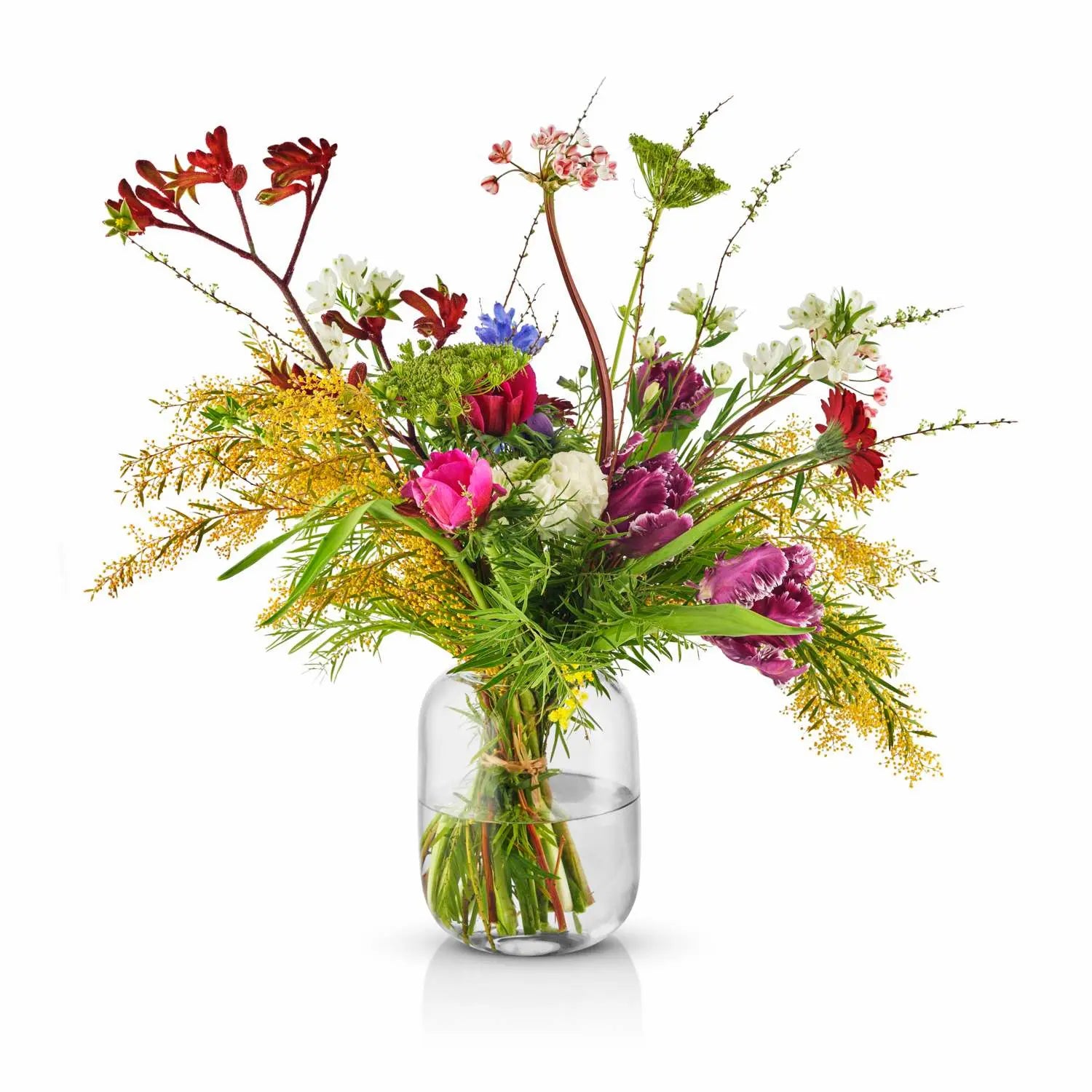 Acorn vase H16.5 clear