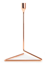 Puzzle Candleholder Large Copper