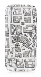 Plywood tray Square City 15x32 cm
