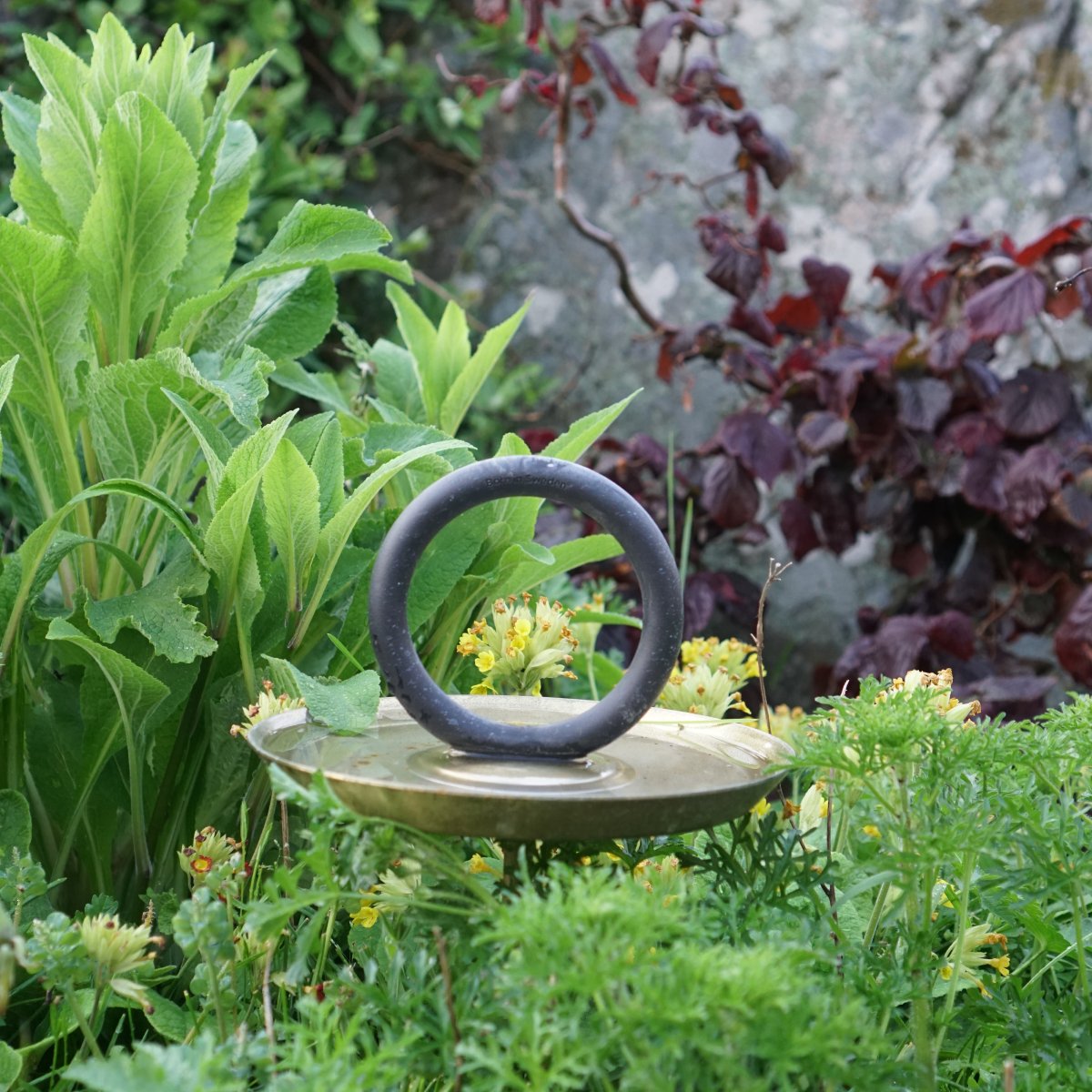 Bird Bath  Stainless steel  Goldplated