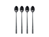 Latte spoon 20 cm 4 pcs Black