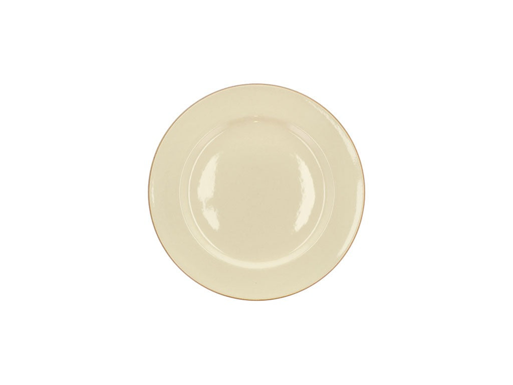 Plate Wood 22 cm Wood/Sand Stoneware